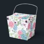 Ballotins Boîte de friandises à thème Hydrangea<br><div class="desc">Boîte de faveur de fête avec impression florale d'hydrangea</div>