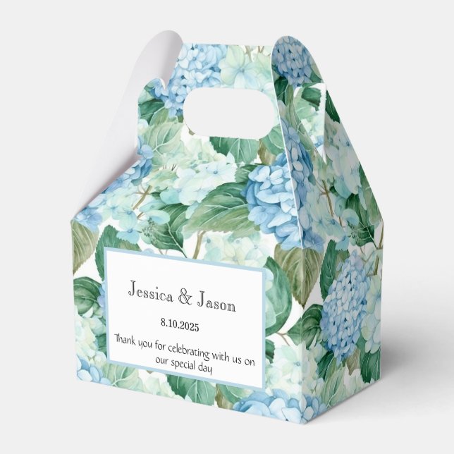 Ballotins Boîte de friandises à thème Hydrangea pour fête (Verso)