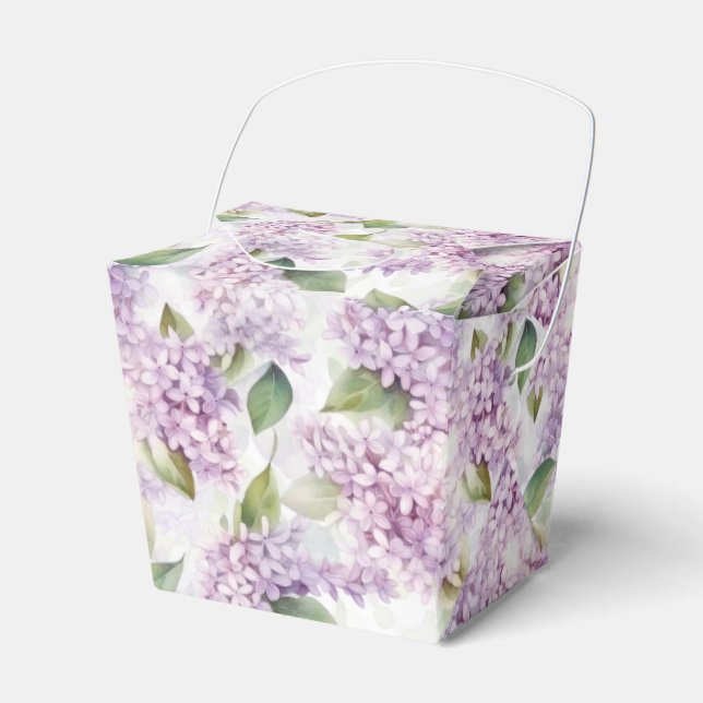 Ballotins Boîte de friandises à thème lilas (Verso)