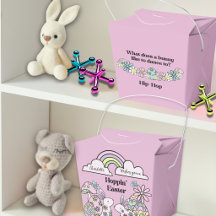 Boîte de friandises de Pâques rétro Flower Power L