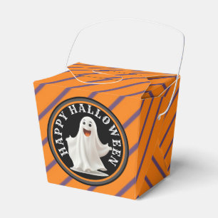 Ballotins Boîte de friandises fantôme heureux Halloween,