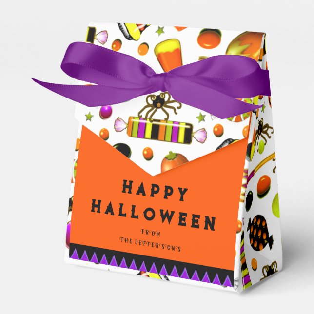Ballotins Boîte de friandises Halloween (Verso)