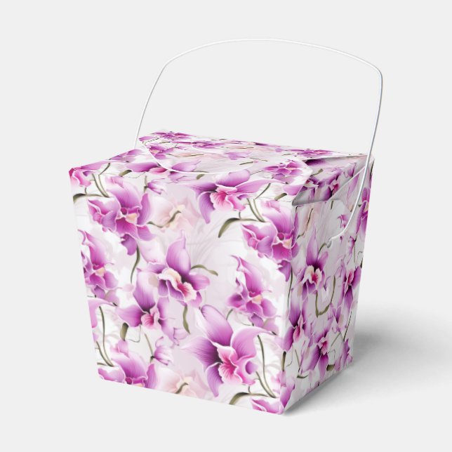 Ballotins Boîte de friandises Orchidées Party (Verso)