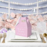 Ballotins Boîte de friandises pour fête<br><div class="desc">La boîte de faveur de fête est présentée dans une couleur mauve élégante.
Personnalisez cet article et remplacez le texte exemple par le vôtre.
Astuce : il suffit d'ajouter vos délicieuses friandises et un ruban de fête.</div>