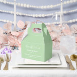 Ballotins Boîte de friandises pour fête<br><div class="desc">La boîte de faveur de fête est présentée dans une élégante couleur vert sauge.
Personnalisez cet article et remplacez le texte exemple par le vôtre.
Astuce : il suffit d'ajouter vos délicieuses friandises et un ruban de fête.</div>