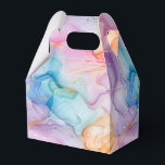 Ballotins Boîte de friandises pour fête<br><div class="desc">La boîte de faveurs de fête est illustrée d'une jolie impression d'art à tourbillons d'encre colorés. Personnalisez cet article et ajoutez-y ou achetez-le tel quel. Conseil : Ajoutez-y un autocollant avec des noms et ajoutez un joli ruban. Image sous licence Conseil : Il suffit d'ajouter vos excellentes friandises et un...</div>