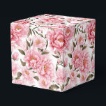 Ballotins Boîte de friandises pour fête à motif de pivoines<br><div class="desc">La boîte de faveur de fête est présentée avec une belle impression florale de pivoines roses. 
Personnalisez cet article ou achetez-le tel quel.
Conseil : Ajoutez simplement vos excellentes friandises et un ruban festif.



Image sous licence</div>