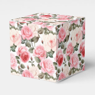 Ballotins Boîte de friandises pour fête aux roses roses