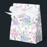 Ballotins Boîte de friandises pour fête avec impression d'ho<br><div class="desc">La boîte de faveur de fête est présentée avec une impression florale d'hortensia. 
Personnalisez cet article ou achetez-le tel quel.
Conseil : Ajoutez simplement vos excellentes friandises et un ruban festif.</div>