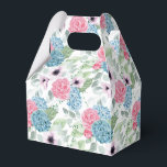 Ballotins Boîte de friandises pour fête avec impression d'ho<br><div class="desc">La boîte de faveurs de fête est présentée avec une impression florale d'hortensia. 
Personnalisez cet article ou achetez-le tel quel.
Conseil : Il suffit d'ajouter vos excellentes friandises et un ruban de fête.</div>