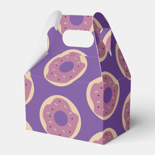 Ballotins Boîte de friandises pour fête : Donuts glacés avec (Verso)