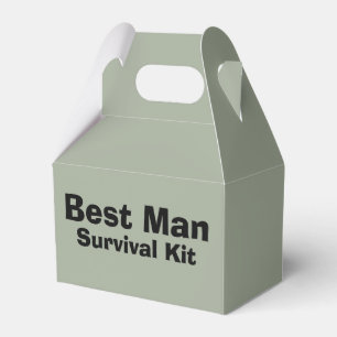 Ballotins Boîte de kit de survie "Best Man"