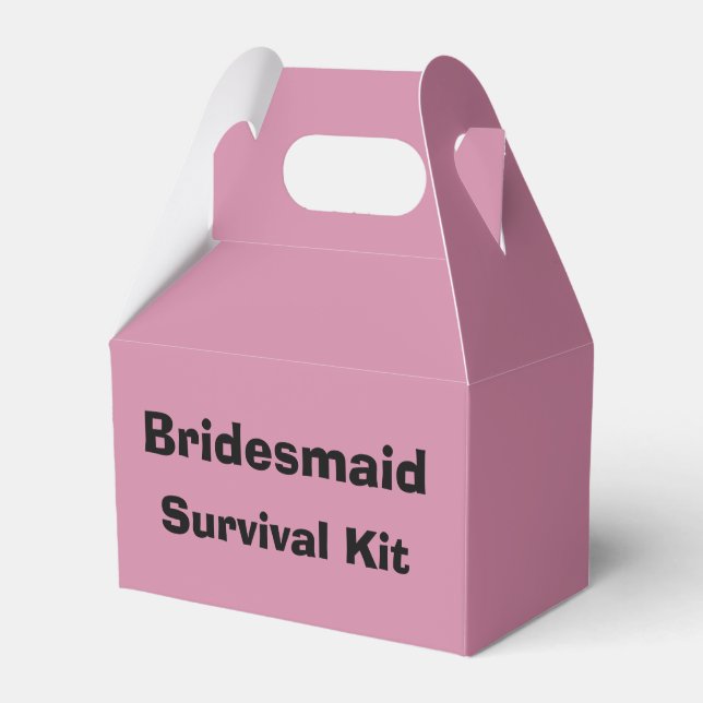 Ballotins Boîte de kit de survie "Bridesmaid" (Verso)