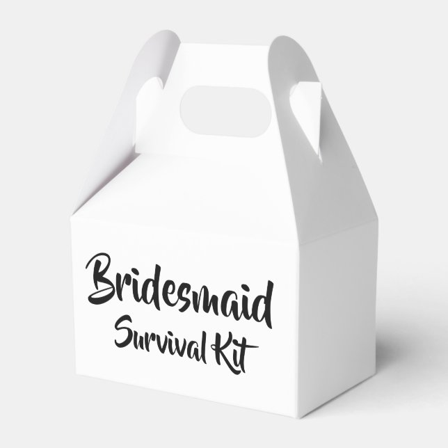 Ballotins Boîte de kit de survie "Bridesmaid" (Verso)