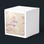 Ballotins Boîte de mariage personnalisée en fleur de cerise<br><div class="desc">Dites merci à votre invité avec ce beau ballotin.</div>