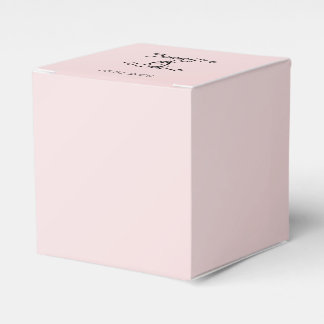 Ballotins Boîte de mariage rose pâle Élégance rose