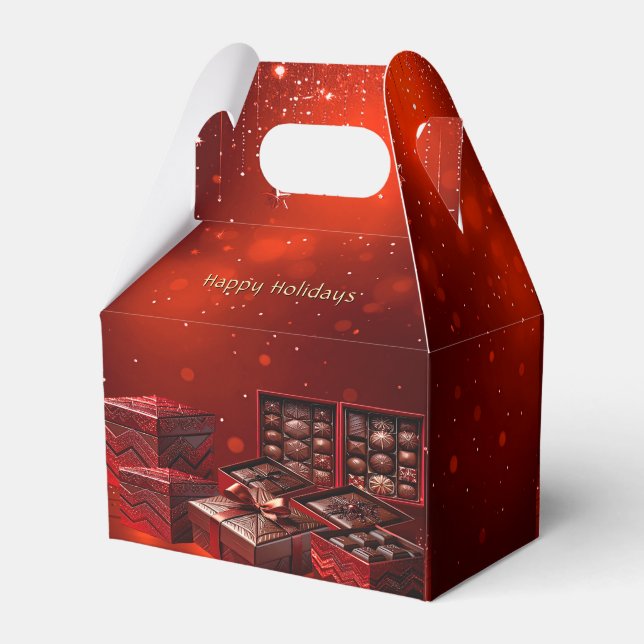 Ballotins Boîte de Noël de chocolat de Noël (Arrière)