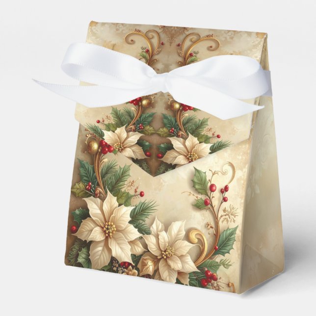 Ballotins Boîte de Noël Fleurs Cadeau de Fêtes (Verso)