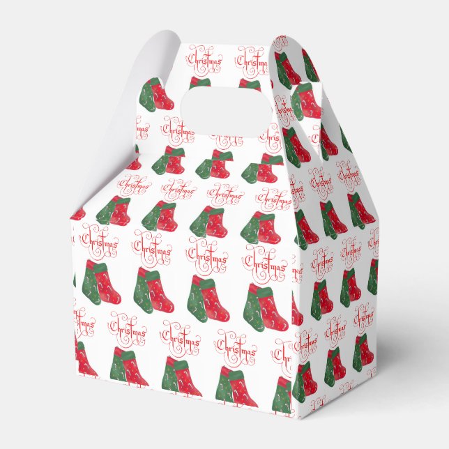 Ballotins Boîte de Noël Gable Favor (Verso)