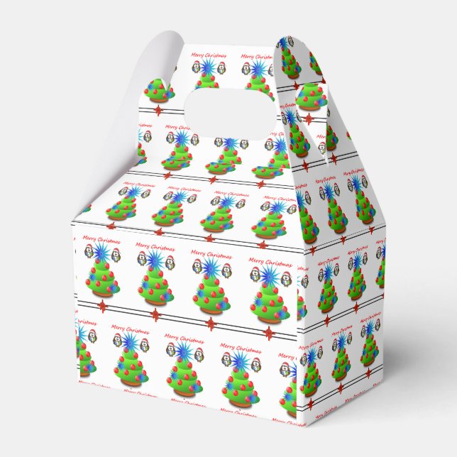 Ballotins Boîte de Noël Gable Favor (Verso)