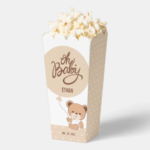 Ballotins Boîte de pop-corn Baby Bear pour Baby Shower