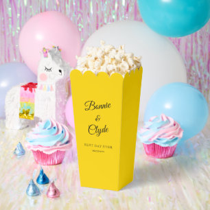Ballotins Boîte de pop-corn doré pour célébrations élégantes