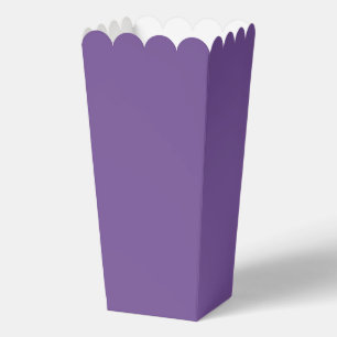Ballotins Boîte de pop-corn lavande foncé en faveur
