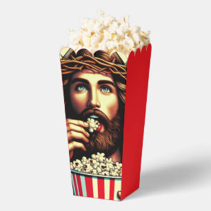 Ballotins Boîte de pop-corn mangeant Jésus.