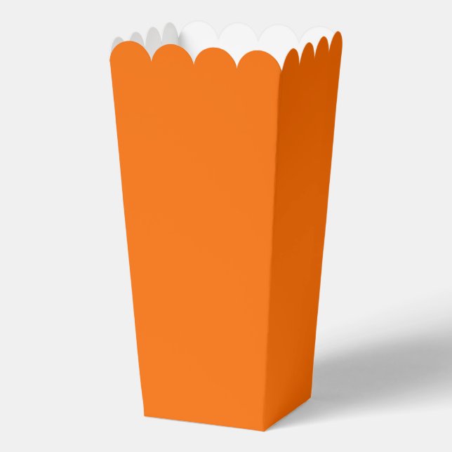 Ballotins Boîte de pop-corn orange tigre en faveur (Recto)