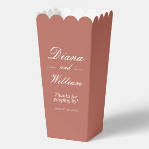 Ballotins Boîte de pop-corn pour cadeau de mariage