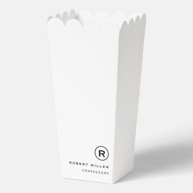 Ballotins Boîte de pop-corn professionnelle simple pour cade (Recto)