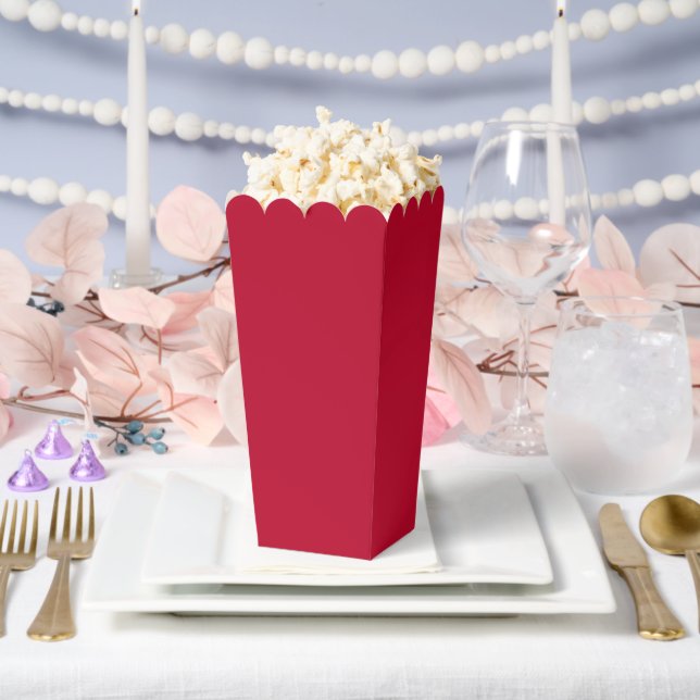 Ballotins Boîte de pop-corn rouge pour la Saint-Valentin (Mariage)