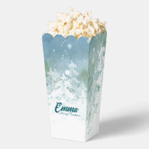 Boîte de Popcorn de Noël Personnalisée - Hiver Sap