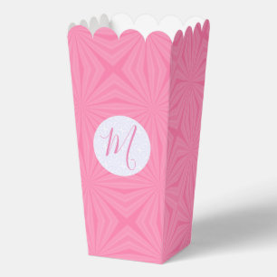 Ballotins Boîte de Popcorn Personnalisée avec Carrés Ondulés