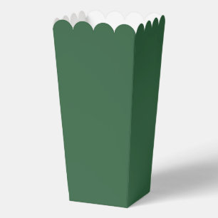 Ballotins Boîte de Popcorn Vert Chasseur en faveur
