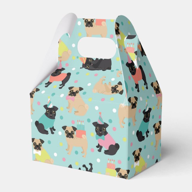 Ballotins Boîte de préférence carlin Party (Verso)