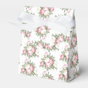 Ballotins Boîte de préférence de mariage Rose vintage