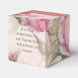 Ballotins Boîte de préférence de mariage Rose vintage