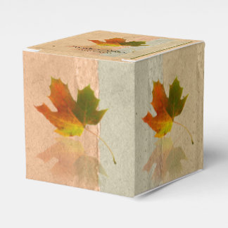 Ballotins Boîte de préférence pour mariage Maple Leaf automn
