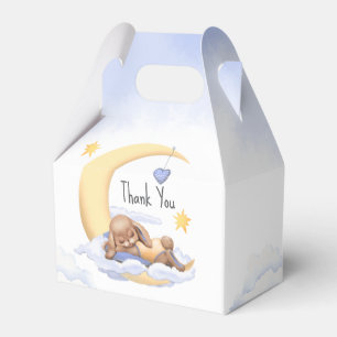 Ballotins Boîte de remerciement - “Merci” pour Baby Shower.