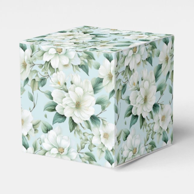 Ballotins Boîte de traitement à la fête florale blanche (Verso)