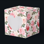 Ballotins Boîte de traitement de la fête des roses roses ros<br><div class="desc">La boîte de faveur Party est présentée avec un joli imprimé fleuri rose roses. Customisez cet objet ou achetez tel quel. Astuce : Ajoutez simplement vos bonnes friandises et ajoutez un ruban festif. Image sous licence</div>