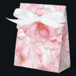 Ballotins Boîte de traitement de la partie d'impression flor<br><div class="desc">La boîte de faveur de la fête est présentée avec une belle grande couleur rose rose fleurs d'encre imprimé floral. Customisez cet objet ou achetez tel quel. Astuce : Ajoutez simplement vos bonnes friandises et ajoutez un ruban festif. Image sous licence</div>