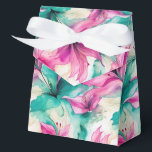 Ballotins Boîte de traitement de la partie d'impression flor<br><div class="desc">La boîte de fête est présentée avec un beau grand imprimé fleuri. Customisez cet objet ou achetez tel quel. Astuce : Ajoutez simplement vos bonnes friandises et ajoutez un ruban festif. Image sous licence</div>