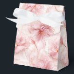 Ballotins Boîte de traitement de la partie d'impression flor<br><div class="desc">La boîte de fête est présentée avec un beau grand imprimé fleuri rose. Customisez cet objet ou achetez tel quel. Astuce : Ajoutez simplement vos bonnes friandises et ajoutez un ruban festif. Image sous licence</div>