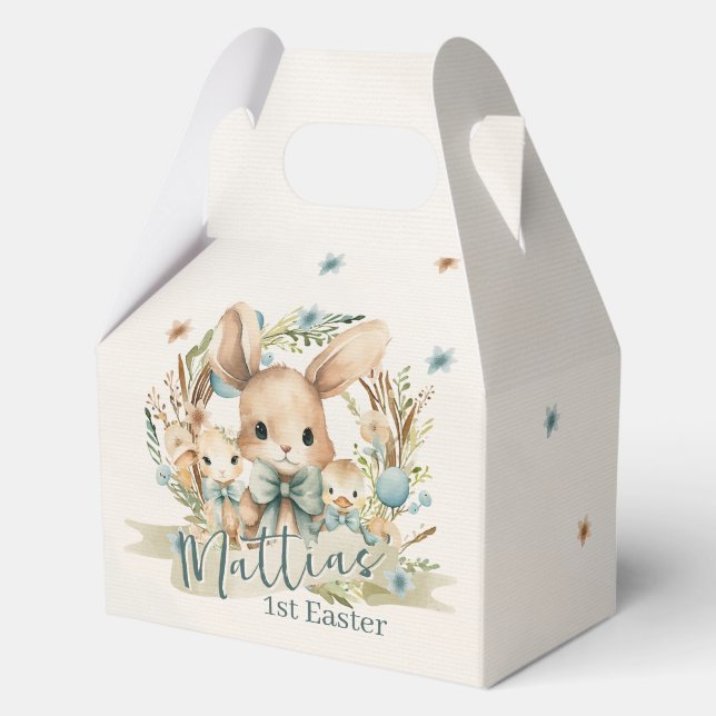 Ballotins Boîte de traitement de Pâques pour lapin, poussin  (Recto)