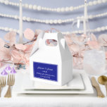 Ballotins Boîte de traitement de partie<br><div class="desc">La boîte de réception est affichée dans une élégante couleur bleu et blanc royal. Customisez cet élément et modifiez l'exemple de texte sur le vôtre. Astuce : Ajoutez simplement vos bonnes friandises et ajoutez un ruban festif.</div>