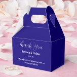 Ballotins Boîte de traitement de partie<br><div class="desc">La boîte de réception est affichée dans une élégante couleur bleue royale. Customisez cet élément et modifiez l'exemple de texte sur le vôtre. Astuce : Ajoutez simplement vos bonnes friandises et ajoutez un ruban festif.</div>