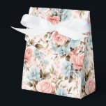 Ballotins Boîte de traitement Fleur Favor<br><div class="desc">La boîte de traitement Party favorite est présentée avec une belle impression florale rose et bleu multicolore. Customisez cet objet ou achetez tel quel. Astuce : Ajoutez simplement vos bonnes friandises et ajoutez un ruban festif. Image sous licence</div>