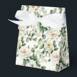Ballotins Boîte de traitement Fleur Favor<br><div class="desc">La boîte de gâterie Party favorite est présentée avec une belle impression florale rose blanche. Customisez cet objet ou achetez tel quel. Astuce : Ajoutez simplement vos bonnes friandises et ajoutez un ruban festif. Image sous licence</div>